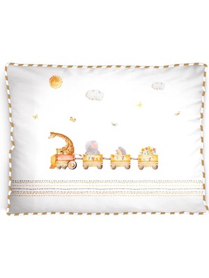 Woodhub Loco Voyage  Pamuk, Biyeli Dolgulu Bebek Kırlent