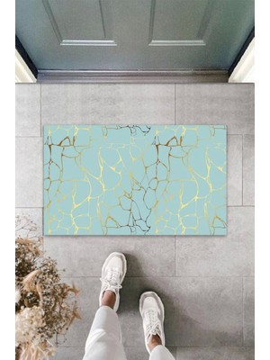 Miraxx Dijital Baskı Ebruli Kapı Paspası K 3079