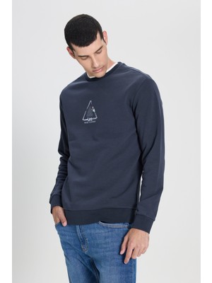 Lee Regular Fit Normal Kesim Bisiklet Yaka Antrasit Sweatshirt