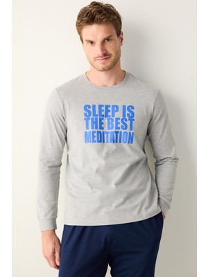 Sleep Çok Renkli Pantolon Pijama Takımı