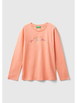 Benetton Kız Çocuk Uzun Tshırt Çocuk Sweatshirt 3I1XC10KB-24K-012