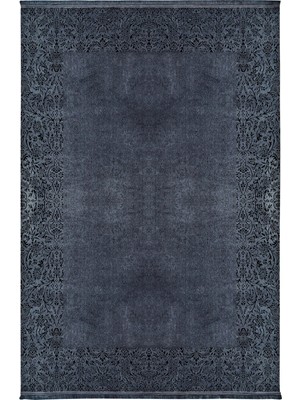 Kaşmir Halı Viskon Premium Damask Antrasit 160x230cm Halı