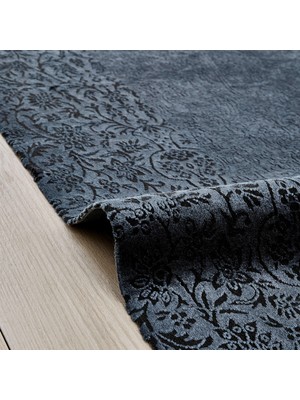 Kaşmir Halı Viskon Premium Damask Antrasit 160x230cm Halı