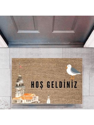 Miraxx Kapı Önü Paspası Dekoratif Dijital Baskı ŞEHIRLERP 2713