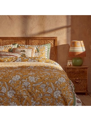 %100 Pamuk Saten Indian King Size Nevresim Seti (240X220)