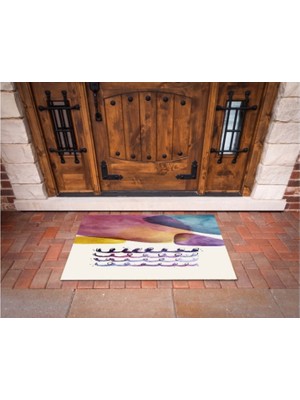 Miraxx 3D Baskı Özel Tasarım   Geometrik Dış Mekan Paspas 245