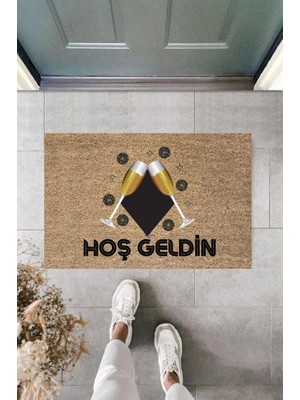 Miraxx Kapı Önü Paspası Yeni Yıl Konsepti Dijital Baskı PY 175111109