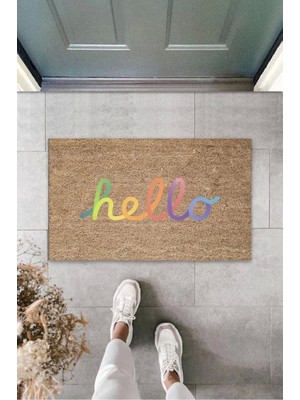 Miraxx Kapı Önü Paspası Hello Desen K 3287