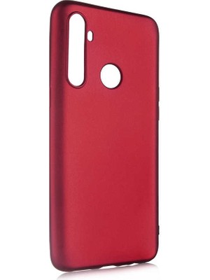 kilifone - Realme 5İ - Kılıf Mat Soft Premier Silikon Kapak - Mürdüm - T11916