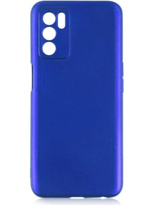 noktaks - Oppo A16 - Kılıf Mat Soft Premier Silikon Kapak - Saks Mavi - T18847
