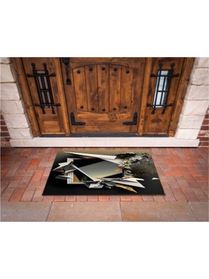 Miraxx 3D Baskı Özel Tasarım   Geometrik Dış Mekan Paspas 24