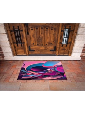 Miraxx 3D Baskı Özel Tasarım   Geometrik Dış Mekan Paspas 19