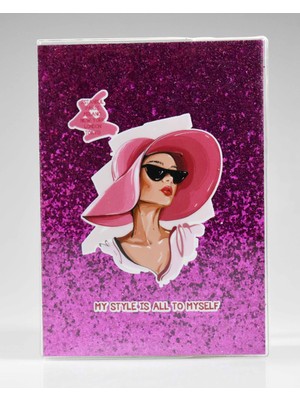 Melnio Şapkalı Mor Simli Defter