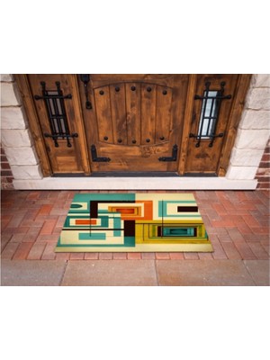 Miraxx 3D Baskı Özel Tasarım   Geometrik Dış Mekan Paspas 69