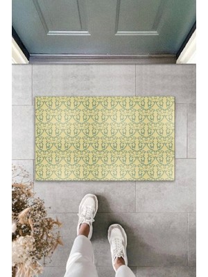 Miraxx Dekoratif Dijital Baskı Bej Motif Dış Mekan Paspas K-2083