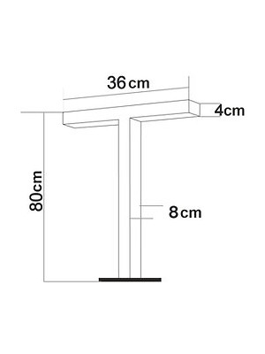 Quark Lighting Özel Reflektörlü Bollard Aydınlatma Antrasit BL102