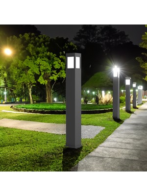 Quark Lighting Dekoratif Bollard Aydınlatma Antrasit BL107