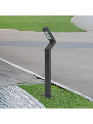 Özel Reflektörlü Bollard Aydınlatma (Çift Yönlü) Antrasit BL110