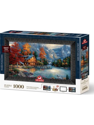 Art Puzzle Nehir Üzerinde Kış Gölgesi 1000 Parça Çerçeveli Puzzle