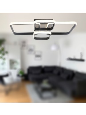 TT500-4-SY Tt Aydınlatma Mat Siyah Plofonyer 4 Lü LED Avize