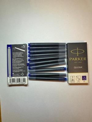 Parker Mürekkep 2 Kutu 10 Adet Refil (Siyah)