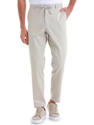 Taş Dinamik Fit Düz Yandan Cepli Pamuklu Jogger Pantolon