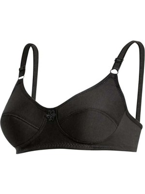 Cubbux Kadın Toplayıcı Penye Siyah Sütyen