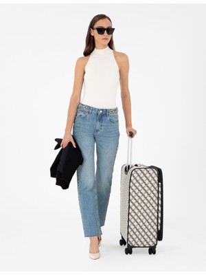 Pierre Cardin Kadın Gri Orta Boy Valiz 50297879-VR049