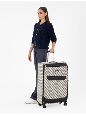 Pierre Cardin Kadın Gri Büyük Boy Valiz 50297875-VR049