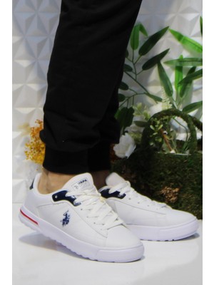 U.S. Polo Assn. Mango Beyaz Rahat Hafif Sneaker Erkek Ayakkabı