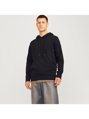 Jack&jones Hood Paulos Erkek Siyah Kapşüşonlu Sweatshirt