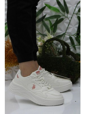 U.S. Polo Assn. Martha Beyaz Pudra Rahat Kadın Spor Ayakkabı
