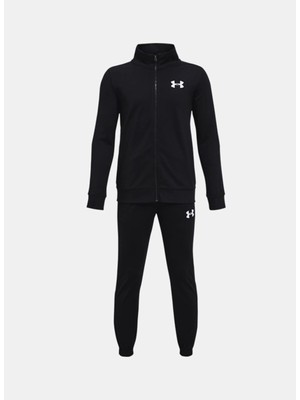 Under Armour Düz Siyah Erkek Eşofman Takımı 1363290-004-UA Rival Knit Track Sui