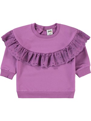 Civil Baby Kız Bebek Sweatshirt 6-18 Ay Leylak