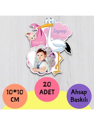 Leylek Tasarımlı Magnet 20 Adet