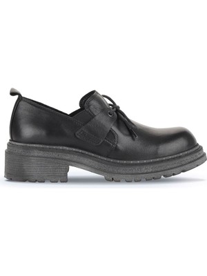 Bueno Shoes Siyah Deri Kadın Klasik Ayakkabı 01WD2105 01WD2105