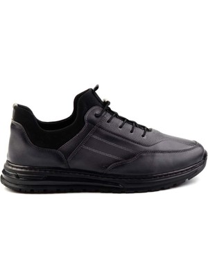 Bambi Gri Deri Erkek Casual Ayakkabı E01733029003