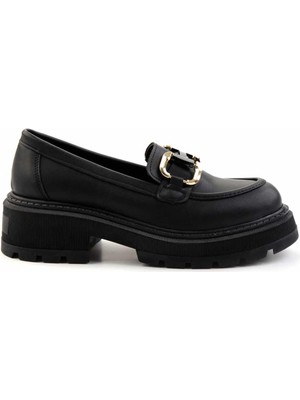 Bambi Siyah  Kadın Loafer Ayakkabı K01823260009