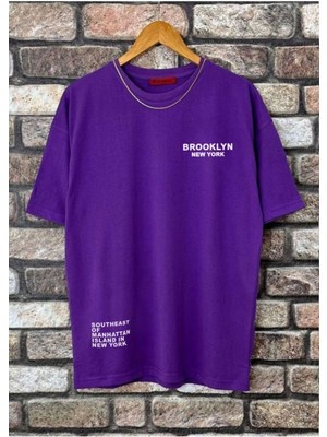 Erkek Brooklyn Ny Baskılı Tshirt