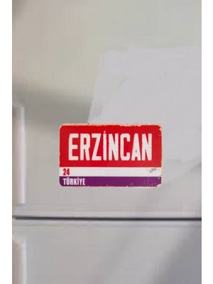 Erzincan Şehir Temalı Buzdolabı Magneti
