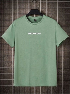 Unisex Brooklyn Baskılı Oversize Tshirt