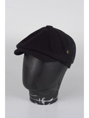 mercantoptan Kışlık 8 Parca Kaşmir Düz Renk Peaky Blinders Model  Erkek Kasket Şapka