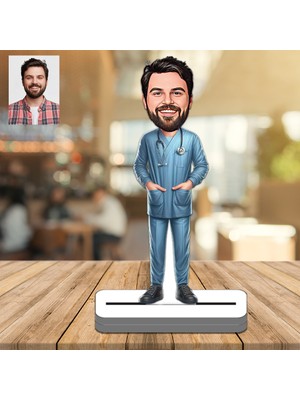 Doktor2 3D Ahşap Biblo,sevgiliye Hediye,doğum Günü Hediyesi