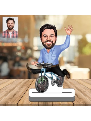 Bisikletli 3D Ahşap Biblo,sevgiliye Hediye,doğum Günü Hediyesi