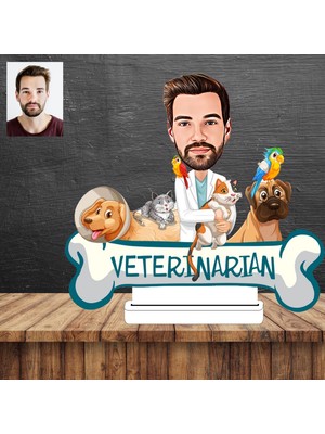 Veteriner Karikatür Figürü,sevgiliye Hediye,doğum Günü Hediyesi