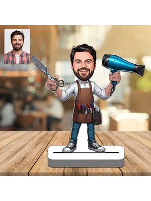 Kuaför 3D Ahşap Biblo,sevgiliye Hediye,doğum Günü Hediyesi