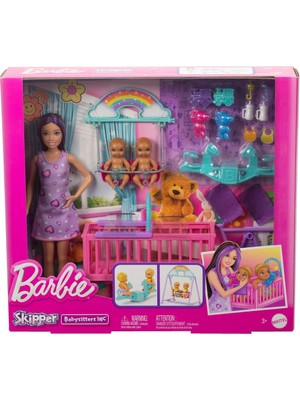 Barbie Skipper Ikiz Bebekler Bakımı Oyun Seti HXM99