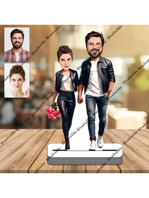 Yakın Arkadaş-Sevgili 3D Ahşap Biblo,sevgiliye Hediye,doğum Günü Hediyesi