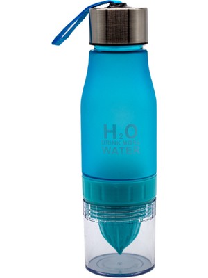 Fitmart H2O - Limon / Meyve / Sebze Filtreli Tritan Su Şişesi Suluk Matara - 650 ml - Bpa Içermez