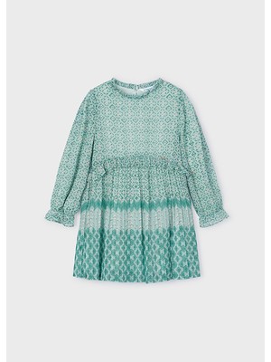Mayoral Kız Çocuk Elbise - Mayoral  - Su Yeşili - 5 Yaş - 4913-SU Yeşili-5 Yaş
